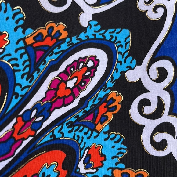 Cache Scarf Print Halter Dress Sz 6 - Picture 13 of 17